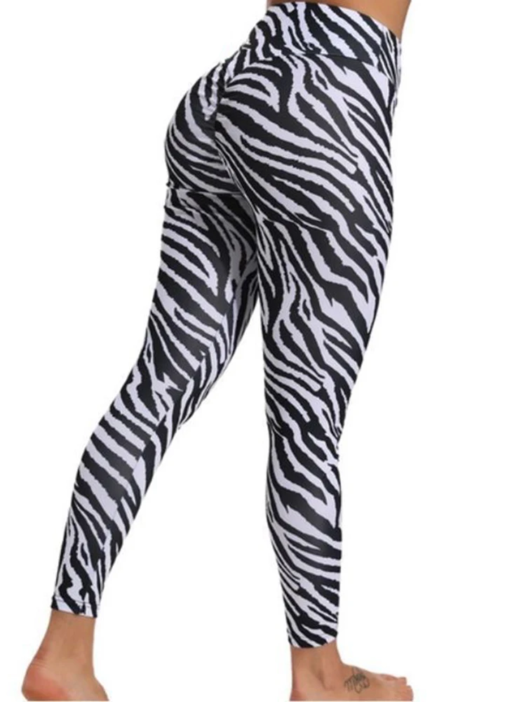 Leggings con estampado de serpiente para mujer, pantalones de cintura alta, mallas Push Up para Fitness, gimnasio, Yoga, correr, Verano