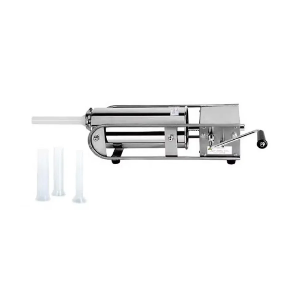 7L Horizontal Stainless Steel Sausage Stuffer for Hotel Restaurant Home Kitchen Meat Processing Latin Fried Dough Stick Machine view 2