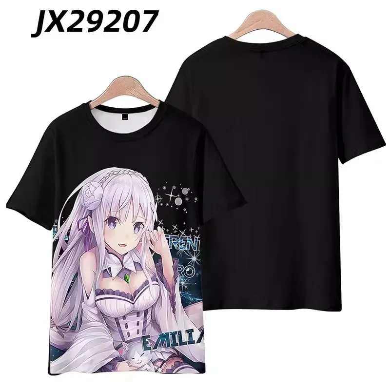 CosAn Anime Re:Life In A Different World From Zero Ram Rem Cosplay disfraz pantalones cortos de playa camiseta para hombres y mujeres adultos XXXXL