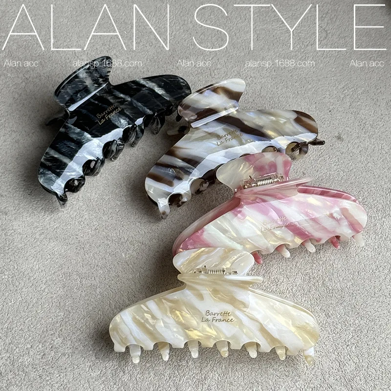 خلات مشبك شعر كليب 11 سنتيمتر طويل كبير سرطانات الشعر للشعر الطويل إكسسوارات الشعر الأنيقة أغطية الرأس النساء الموضة الفرنسية