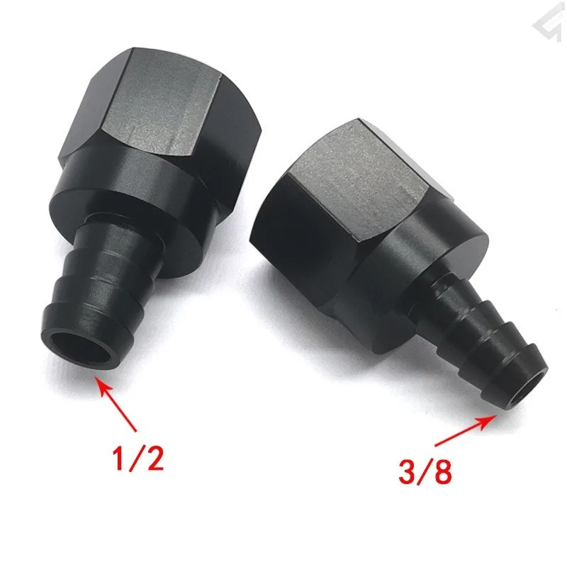 

От 10AN до 3/8 AN10 до 1/2, штуцер для шланга, фитинг для топливного масла, гнездо для прямого конца, черный