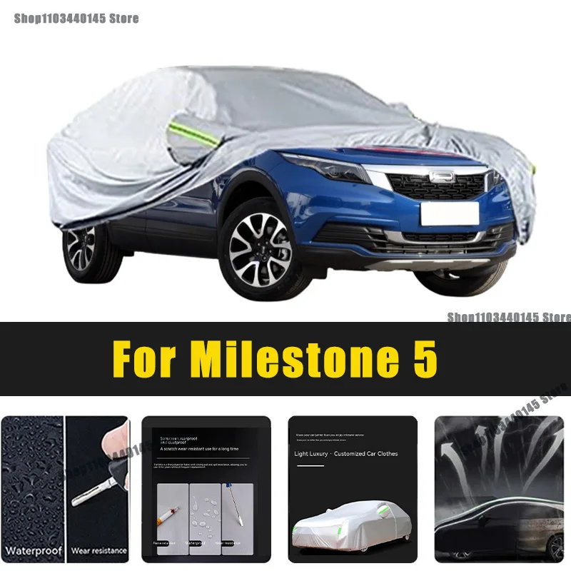 

Full Car Covers Outdoor Sun UV Protection Dust Rain Snow Oxford cover Protective For Milestone 5 Accessories car umbrella