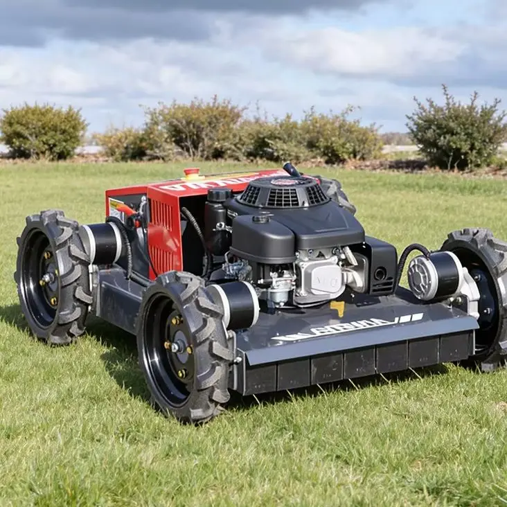 Customized Intelligent Lawn Mower Remote Control Crawler Safe Quiet for Home Villa Small Yard Customizable Flail Mow