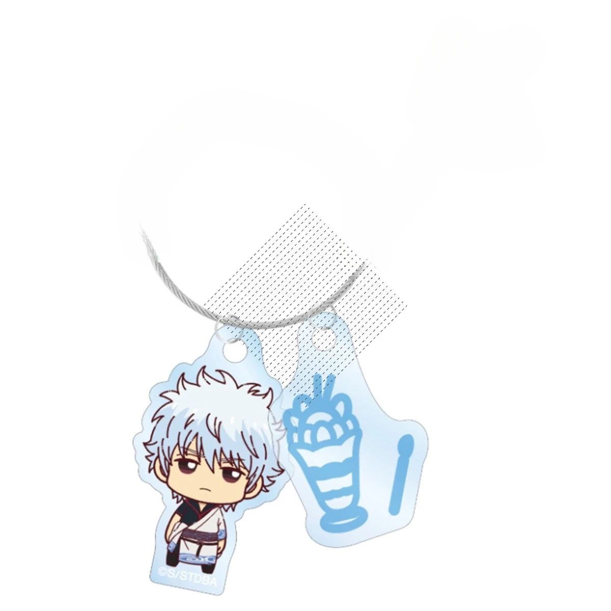 Anime Kagura Sakata Gintoki Hijikata Toshirou Katsura Kotarou Keychain Doll Game Acrylic Keyring Pendant Gift