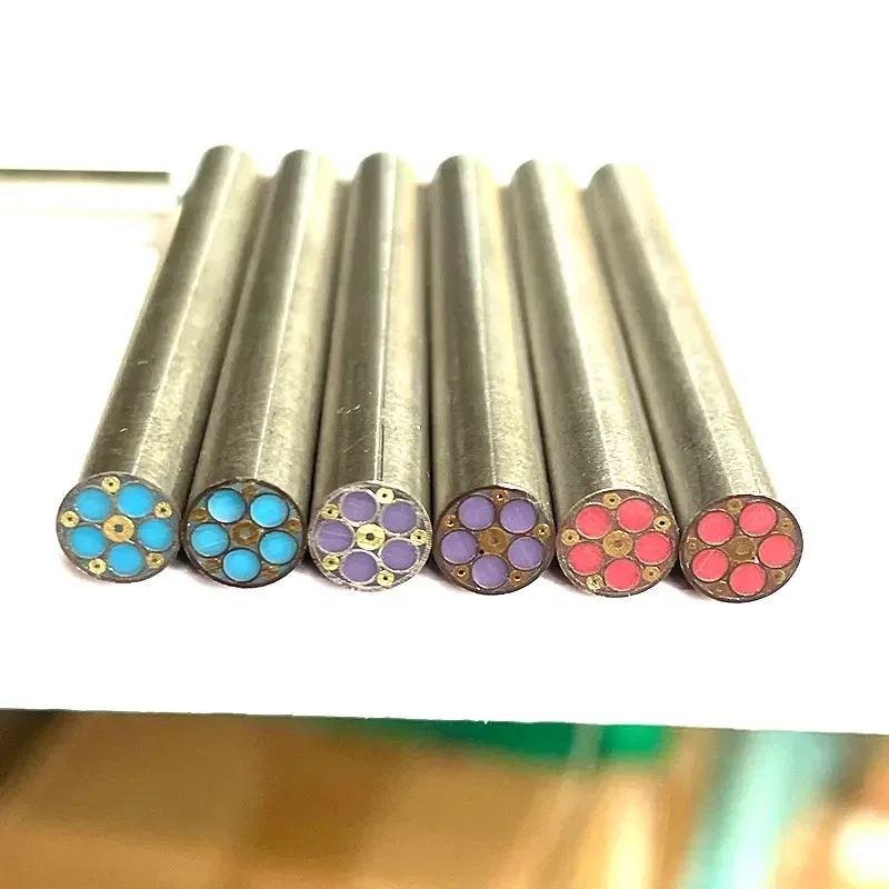 1piece 6mm Colored Resin Filling Mosaics Pin Rivets for Knife Handle Decorative Material Mosaic Rivets Steel Tube Length 60mm