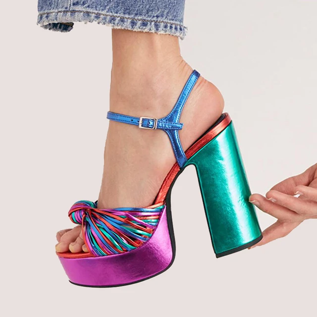 Platform fish shoes top