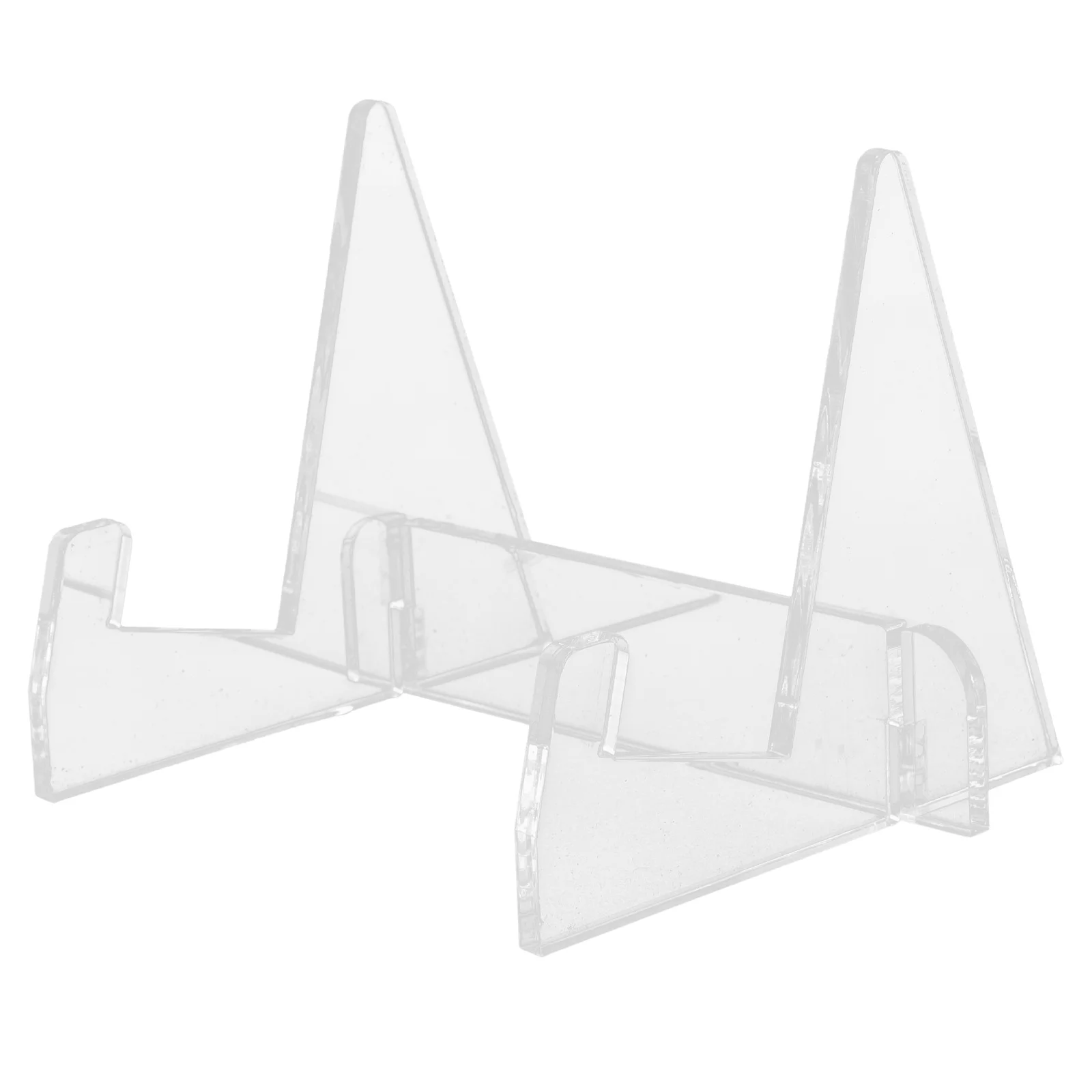 1pc Acrylic Book Stand Clear Waterproof Oil-Resistant Desktop Display Rack For Cookbooks Magazines Textbooks Reading