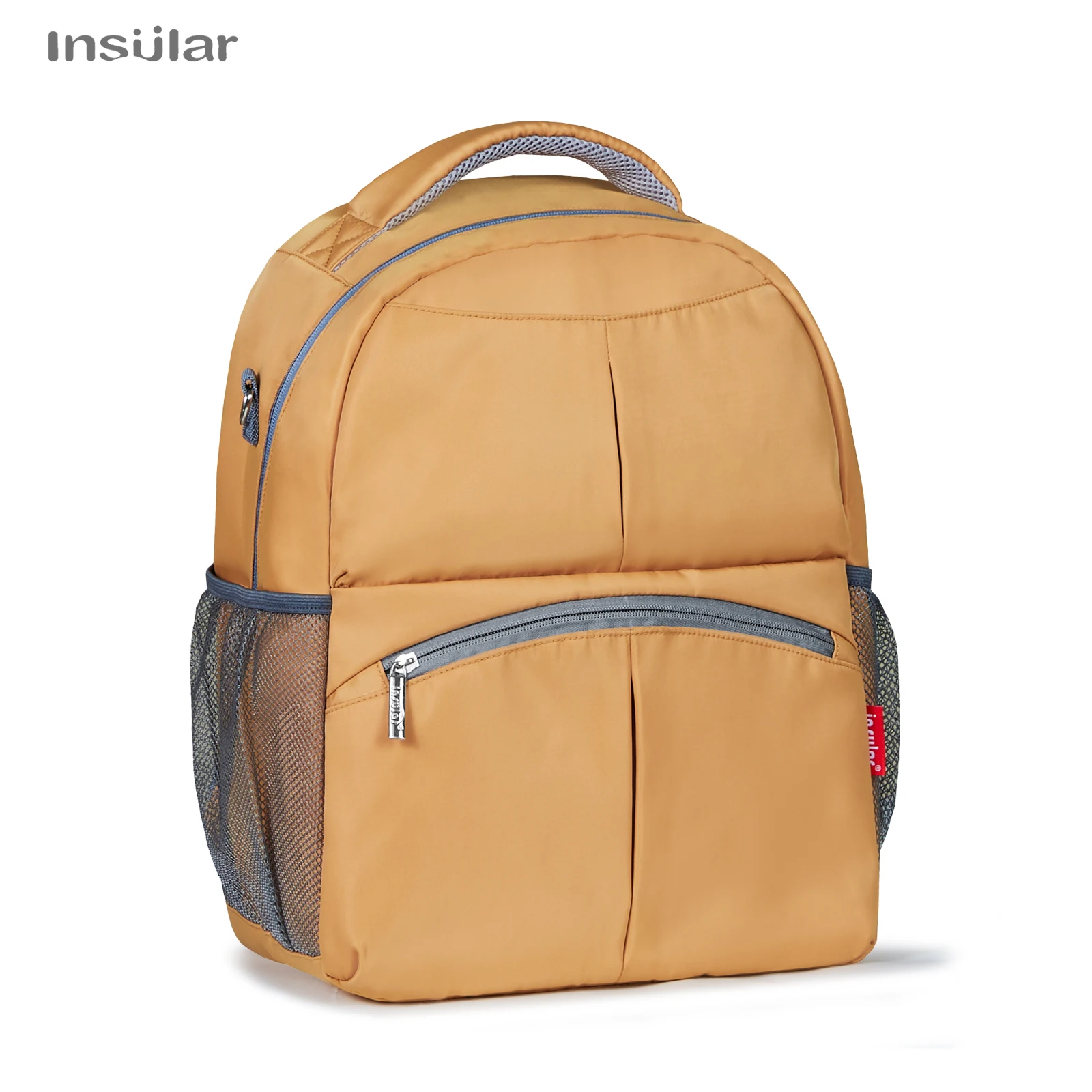 Insular-mochila para pañales de bebé, bolso de enfermera de gran capacidad, bolsas multifunción para cochecito de pañales de viaje al aire libre