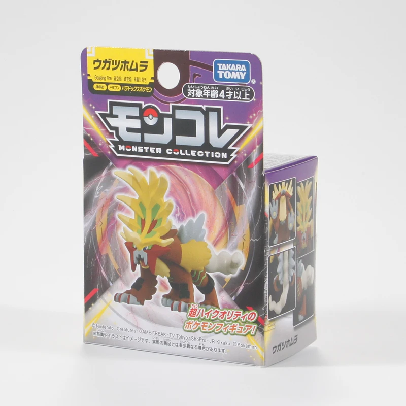 TAKARA TOMY Paradox Pokemon Gouging Fire modelo en miniatura figuras periféricas de animación juguetes para niños adornos de regalo de cumpleaños