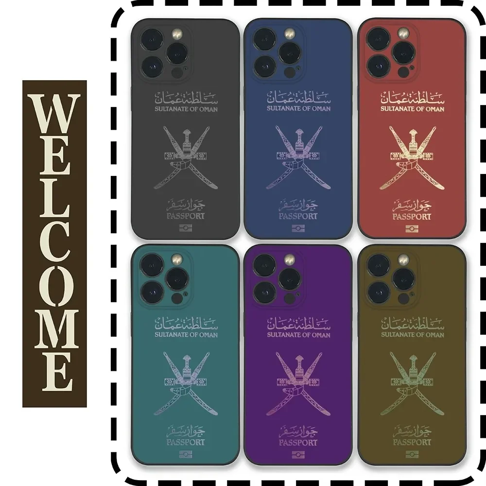 Oman Passport Phone Case for Samsung Galaxy S24 Ultra S22 S23 Ultra S21 S20 5G Protective Silicone TPU Funda