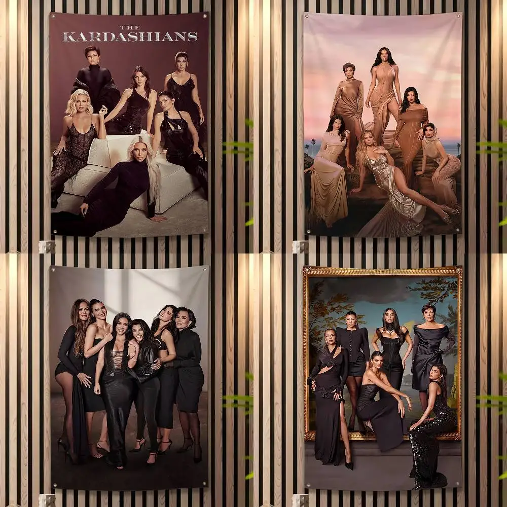 K-KIM K-KARDASHIAN The Kardashians Funny Flags for Bedrooms Home Decor Items Outdoor Decors Garage Decoration Flaga