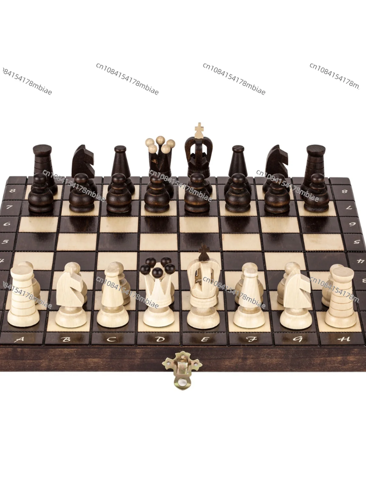 Solid Wood Handmade Portable Folding Chess Children's Gift