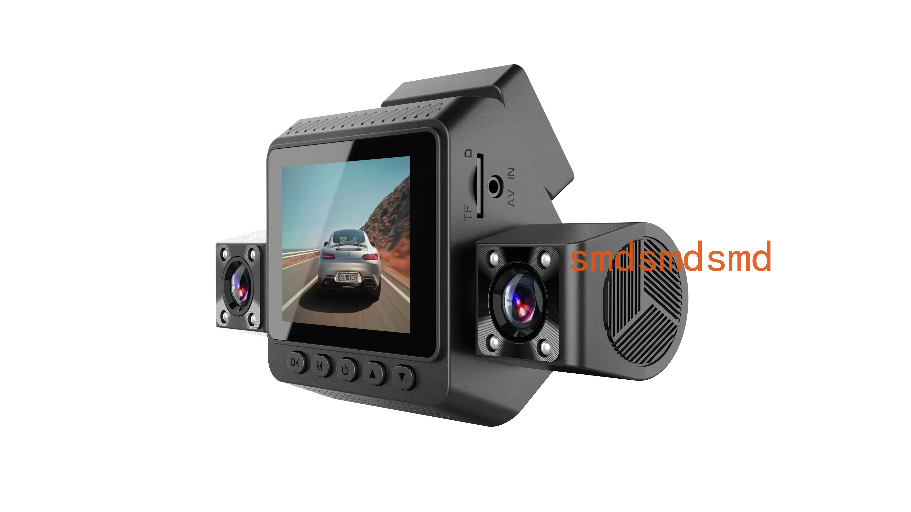 2025 Hot 4 Cameras 4 Lens Dash Cam 2 Inch Screen Car Black Box Car Dvr Car Recorder Driving Recorder Dashboard 4 Channels