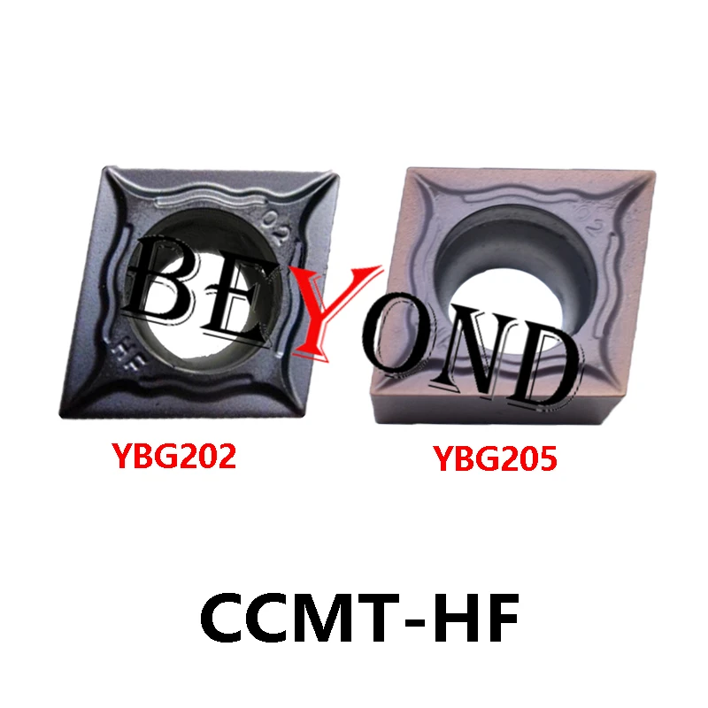 CCMT09T302-HF YBG205 CCMT09T304-HF YBG202 100% Original Carbide Inserts CCMT 09T302 09T304 Processing Steel Stainless Lathe Tool