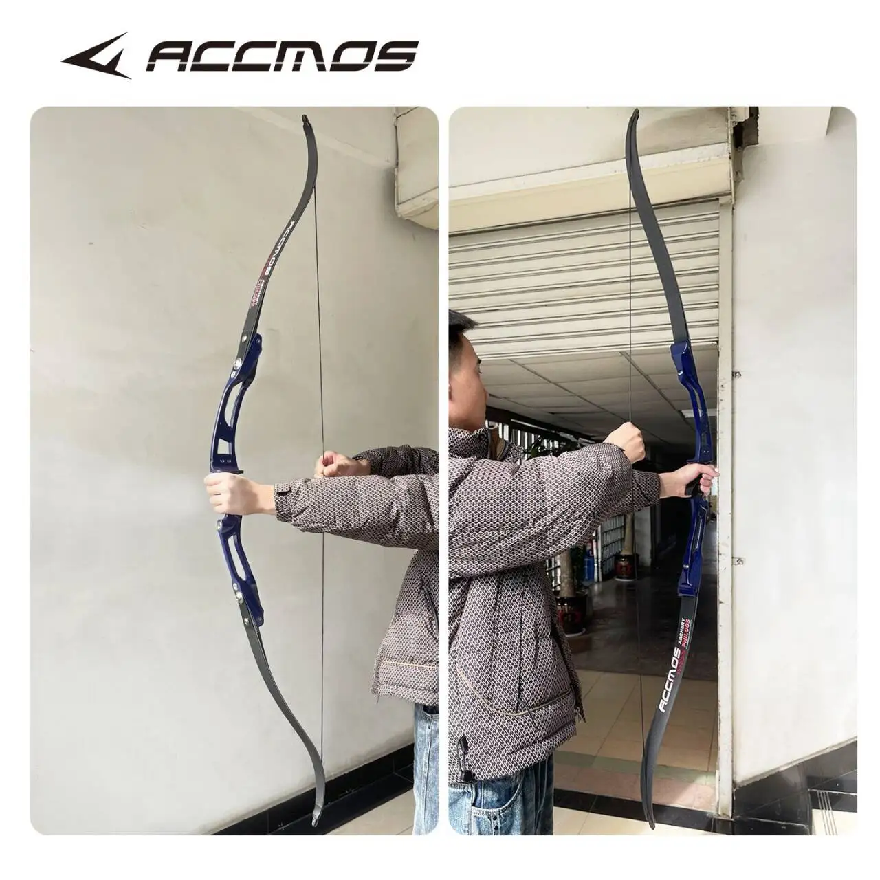 

Accmos 68inch ILF Carbon Fiber Recurve Bow Limbs 24-48lbs Draw Weight Archery Accessory with Bow Limb And Arrow