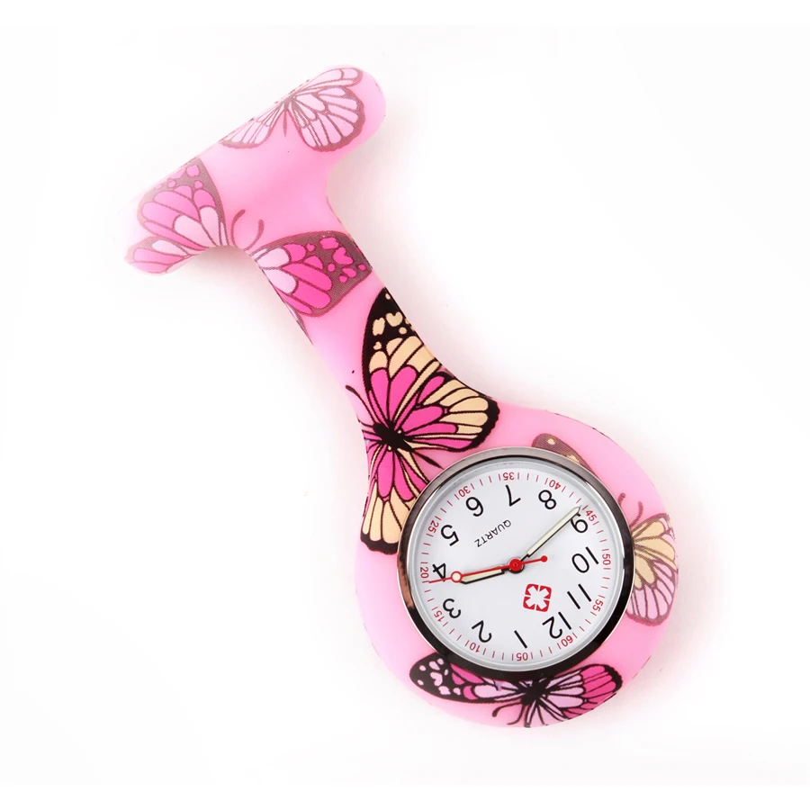 فوب سيليكون ممرضة ساعة معاطف للأطباء والممرضات هدية فراشة نمط اليابانية Movt عالية الجودة العلامة التجارية مستشفى ممرضة ساعة ALK VISION #3