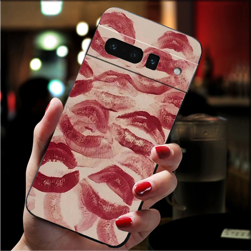 

Lips kiss Carcasa Funda Phone Case For Google Pixel 10 9 Pro XL 9A 8 7 6 Pro Pixel 8A 7A 6A Pixel 8 7 6 5 Case