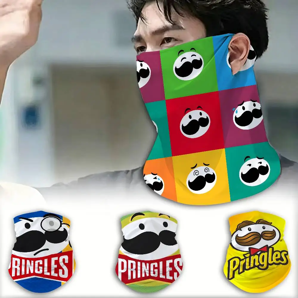 Fashion P-Pringles L-LLC Windproof Full Face Mask Warm Neck Gaiter for Skiing Motorcycle Cycling Sports