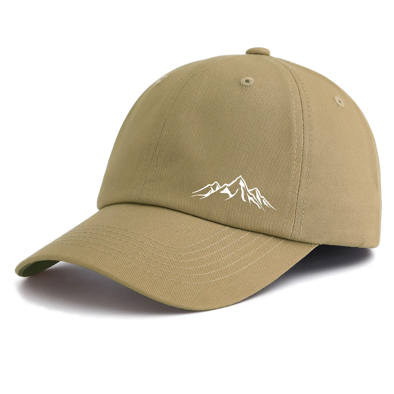 1PS Mountain Printed Baseball Cap Multi-color Classic Hiking Outdoor Sun Hat Minimalist Nature Gorras Beige Dad Hat view 3