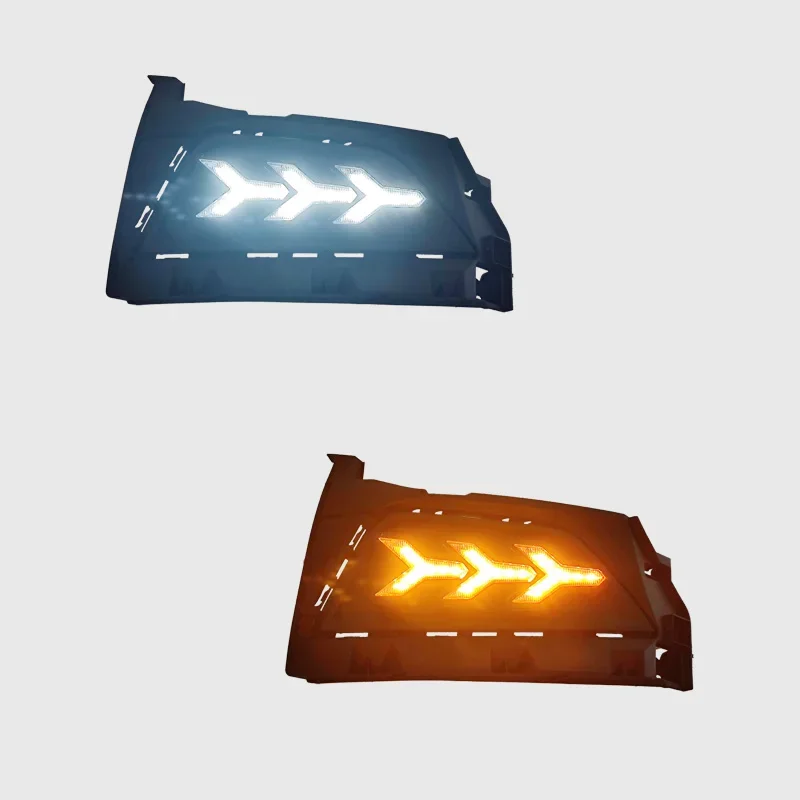For Volkswagen Polo 2019 2020 2021 2022 2023 LED Daytime Running Lights Front Fog Lamp Yellow Streamer Steering DRL Daylights view 6