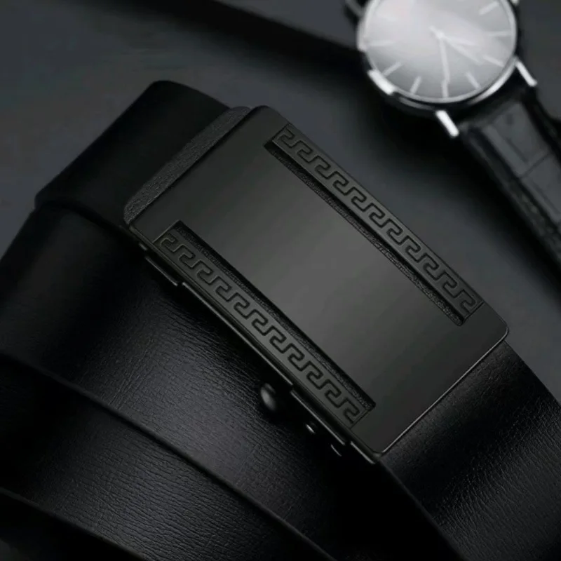 Novo cinto de couro masculino da moda – cinto de couro de negócios para jovens, cintura elegante e durável para uso casual e formal
