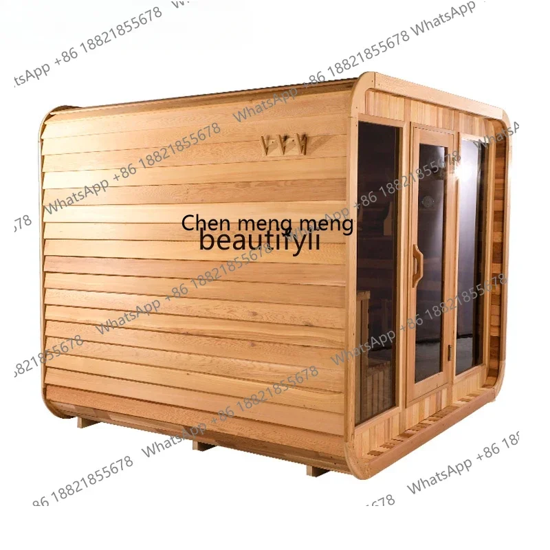New arrive newOutdoor steam sauna courtyard volcanic stone family pool steam room