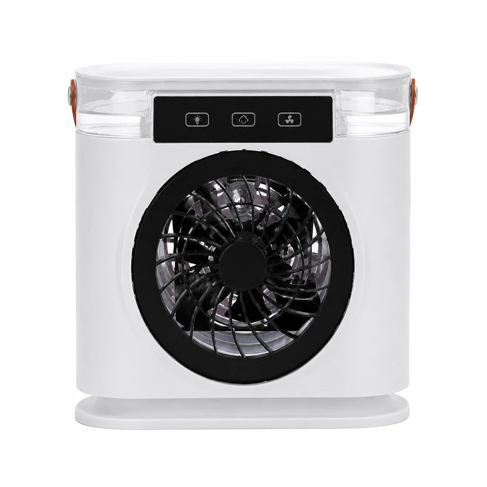 Portable Mini Fan 3 in 1 Cooler Home House LED USB Desk Bedroom Indoor Air Conditioner Humidifier Fans Summer Cool Living Room