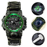SHIYUNM New Men Military Sports Digital Watches Compass Outdoor Survival Multi-function Waterproof Men's Watch Relogio Masculino