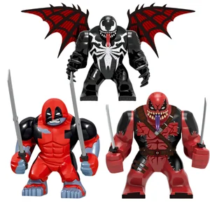Disney-Mini Building Blocks Modelo, Figuras Tijolo, Grande Duende, Homem-Aranha, Homem de Ferro, Veneno, Capitão Falcão, Deadpool, Armadura Técnica, Cidade Presente Brinquedos 10 principais vendas lego technic grande - №9