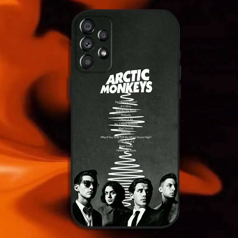 A-Arctic Monkeys عرض خاص حافظة هاتف لهاتف سامسونج جالاكسي A20، A21s، A22، A31، A32، A52، A53، A72، 73، A80 غطاء أسود ناعم #4