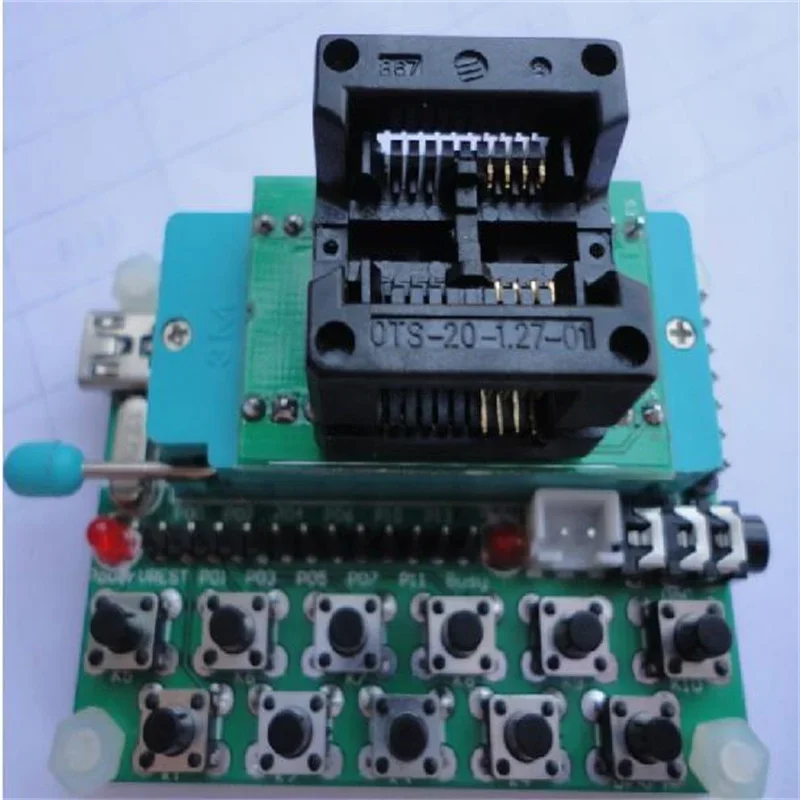 SPI Flash Programmer, Socket Widebody, DIP8 Turn, SOP8 Converted Seat, Burn Block