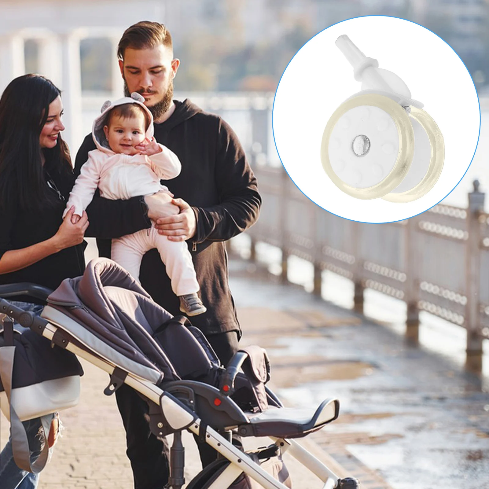 

4Pcs to Walk Wheels Replacement for Most Walkers Smooth Safe Stylish Easy Installation Casters Wheels