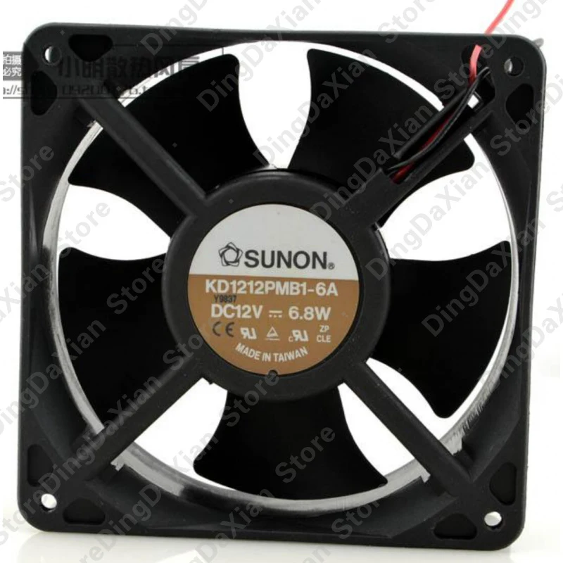 

d 1PCS Double Ball Chassis Fan For SUNON KD1212PMB1-6A | 12V 6.8W 120×120×38mm 12CM