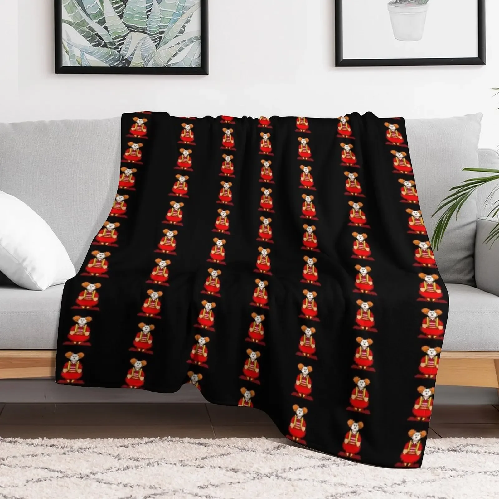 Space station 13 clown Throw Blanket Cozy Warm Blanket for Bed Room Decor