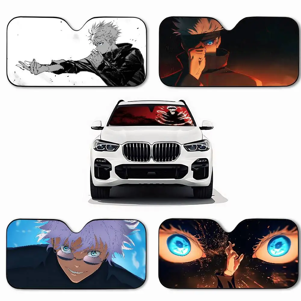 J-Jujutsu K-Kaisen Satoru G-Gojo Cool Car SunShade Windshield Funny Sun Shade Foldable UV Ray Sun Sunshade For Front Window