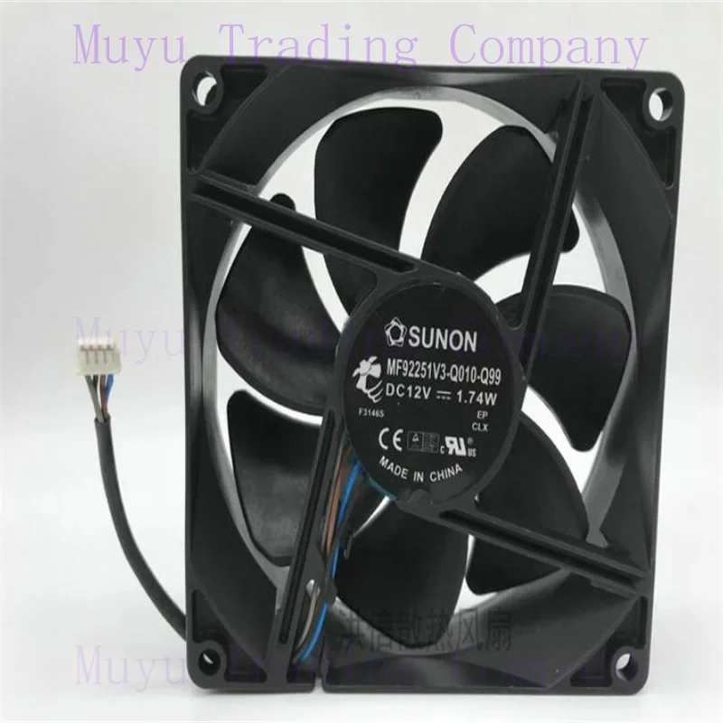 Original for Sunon mf92251v3-q010-q99 9225 9cm 12v1.74w four-wire cooling fan