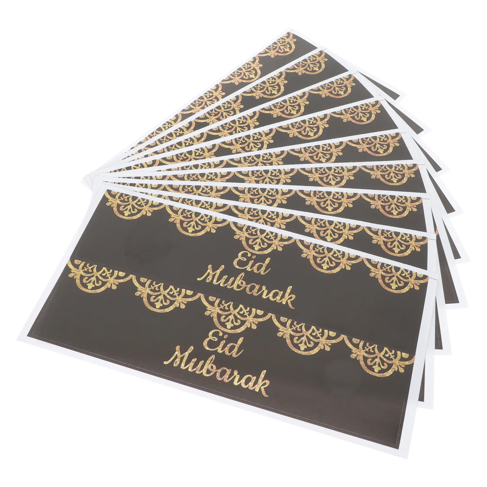 

15 листов изысканных наклеек для бутылок с водой, подарочных пакетов, DIY декора, праздничных сувениров и этикеток-пломб к празднику Ид и Рамадан