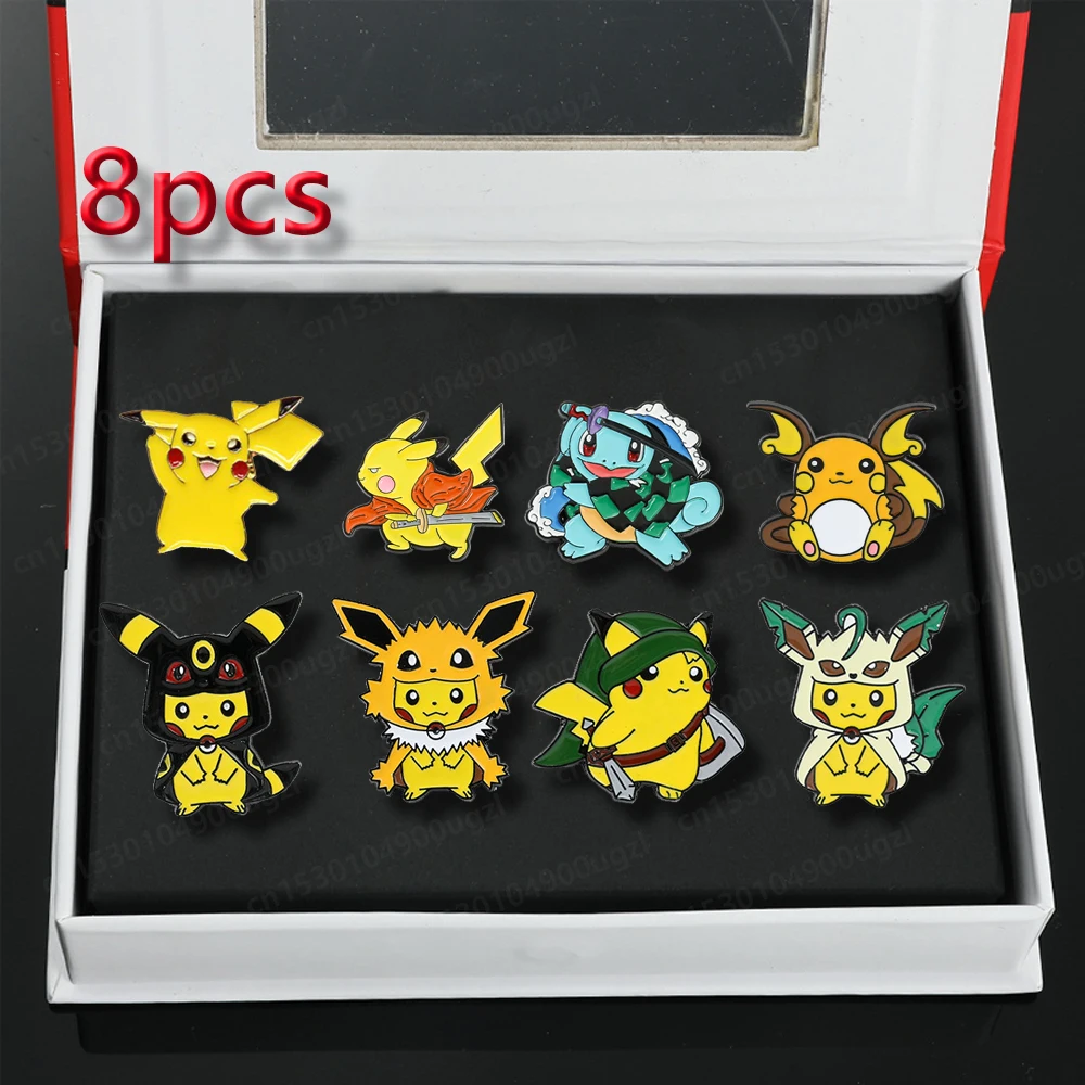 

Pokémon Brooch Japanese Anime Charizard Pikachus Pin Lapel for Backpacks Cute Boys Badges Brooches Clothing Jewelry Accessories