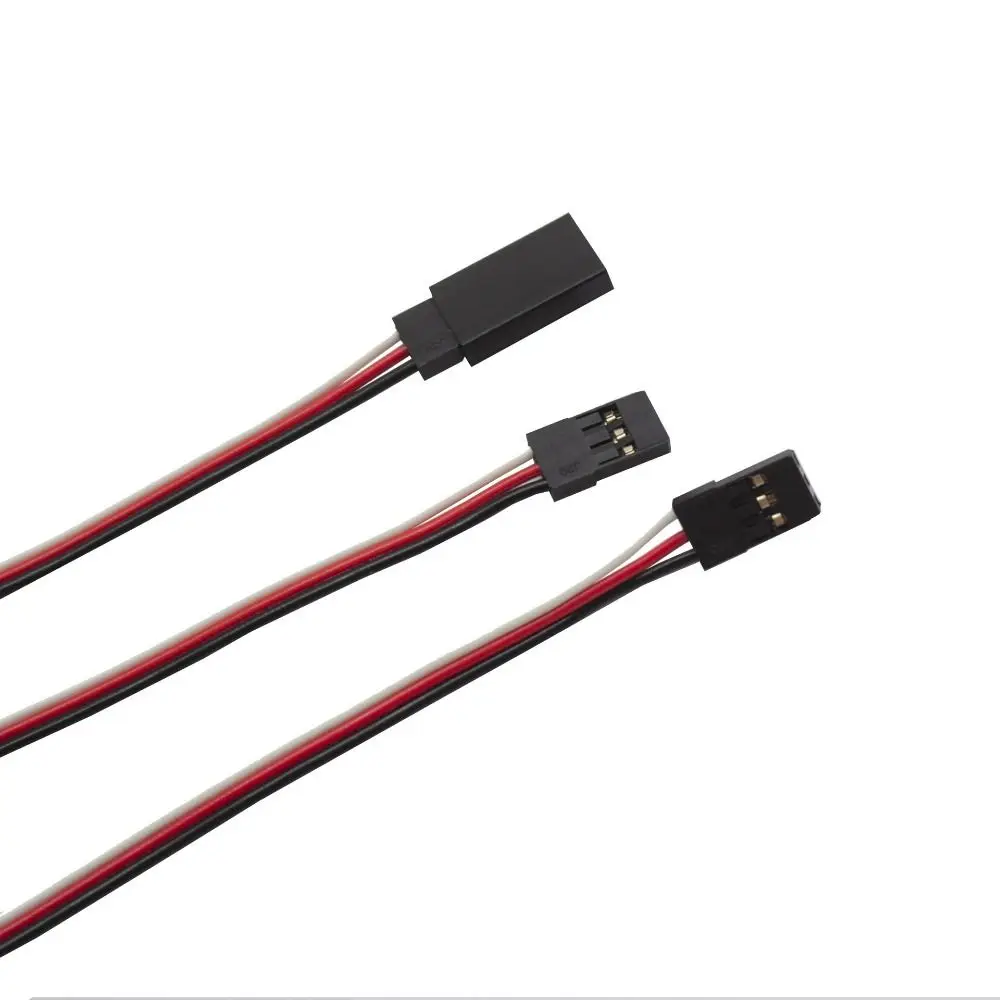 New Black Red White JR Connector Plastic 250mm Heavy Duty RC Aluminum Power Switch Medium Aluminum Shell Switch For RC Airplane