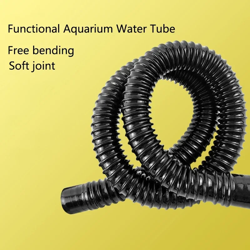 Black 20mm/25mm Aquarium Water Tube Oxygen Pump Water Pump Hose Air Bubble Stone Aquarium Fish Tank Pond Pump Tube 50cm