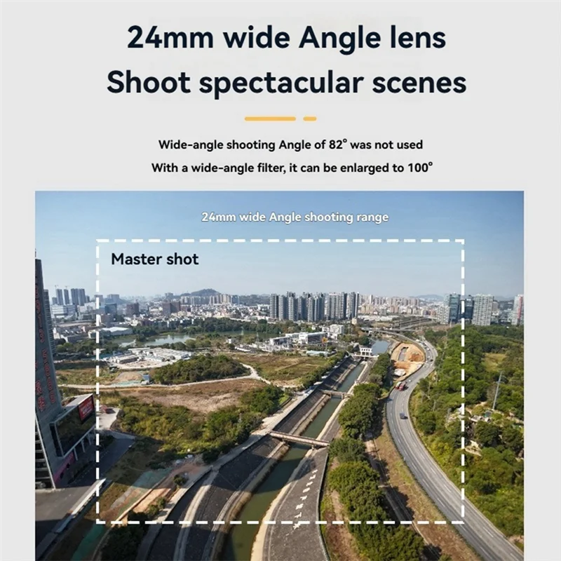ABGN cadre de filtre grand Angle pour DJI Flip 24Mm Super grand Angle une seconde lentille grand Angle filtre accessoire de photographie