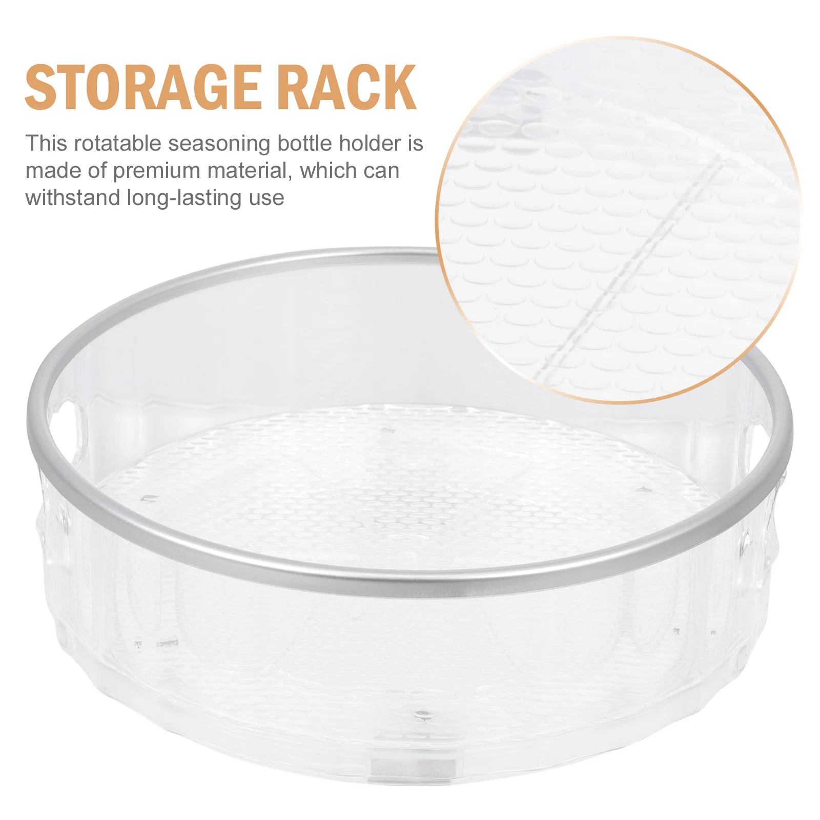 

Seasoning Storage Box Rotating Kitchen Organizing Rack For Spice Bottle Holder Compact Condiment Shelf Round Cabinet Case