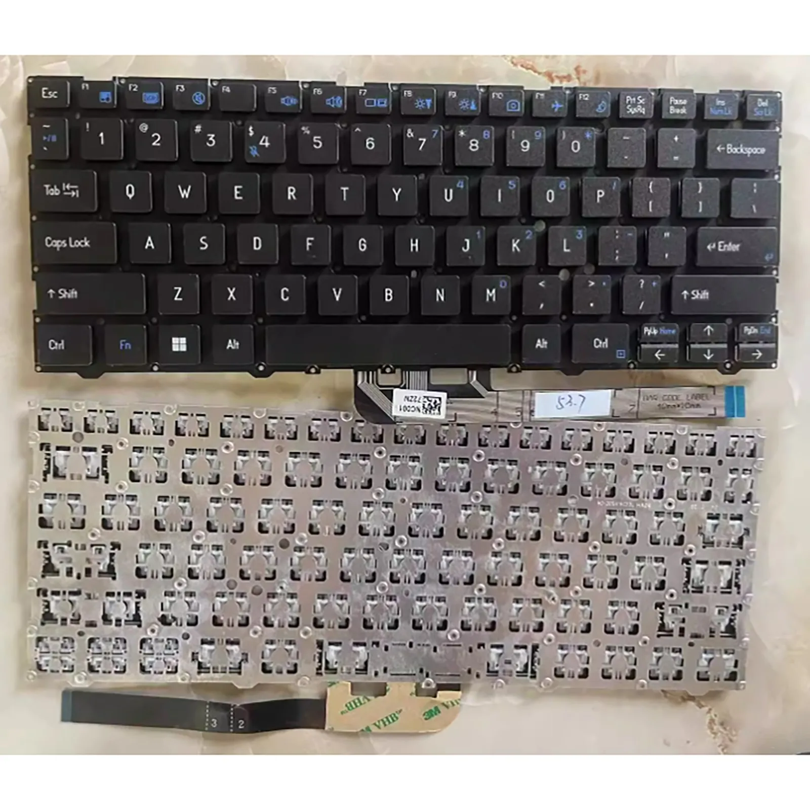 Layout americano para teclado de laptop de 14 polegadas Thunder God IGER S1 One Grid IGER F1 PN 6-80-L1403-010-1 6-80-L1400-012-K