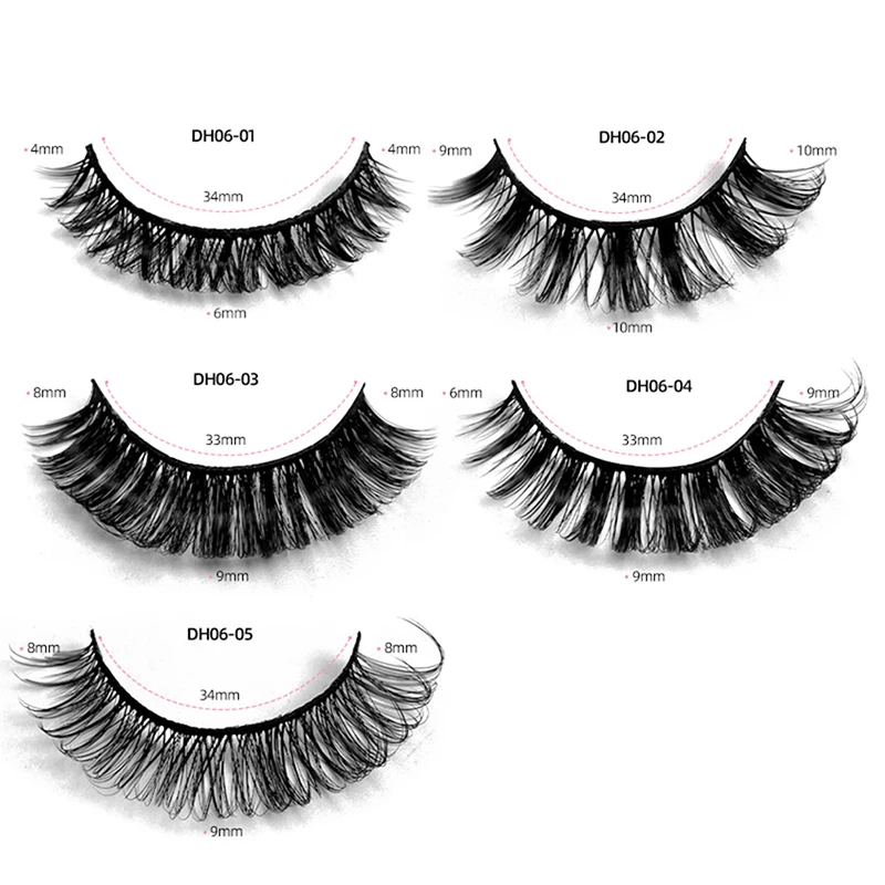 Volume False Eyelashes Reusable Super Volume False Eyelashes Curling Russian False Eyelashes Fluffy Eyelashes Eyelash Extensions