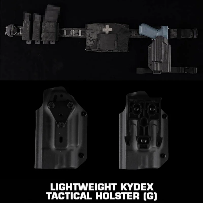 glモジュラーカイデックスホルスター--molleアタッチメント付き調節可能なハンティングホルスター--キャンプアドベンチャーアクセサリー用