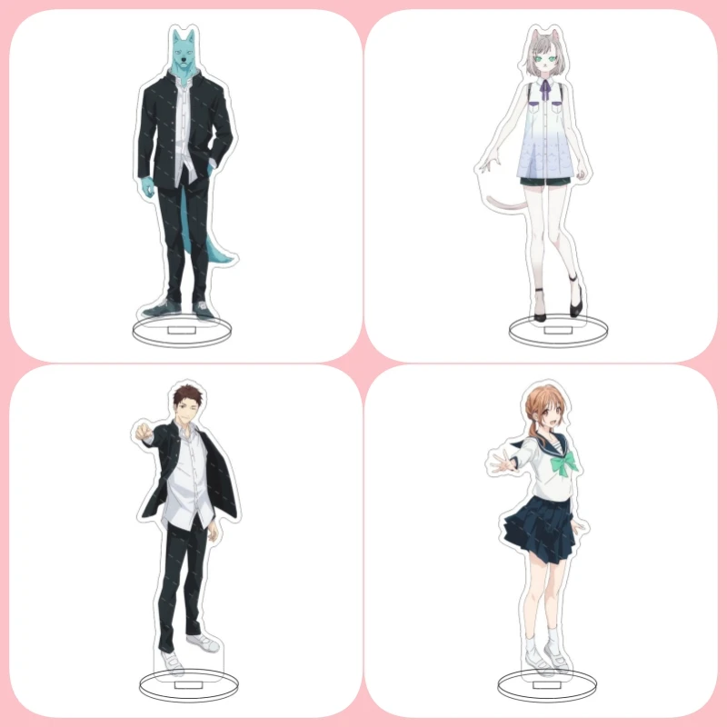 Anime With You, Our Love Will Make It Through Acrylic Stand Figure Mari Asaka/Tsunagu Hidaka Stand Plate Cosplay Prop Decor Gift