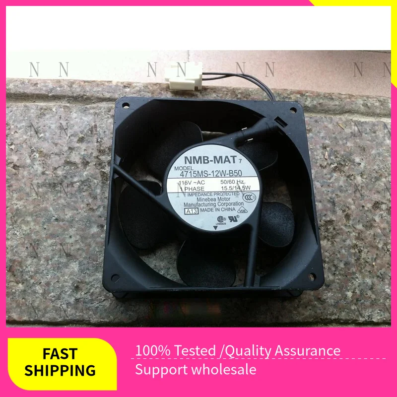

YJJ FOR NMB MAT Инверторный охлаждающий вентилятор 4715MS-12W-B50 12 см 12038 115 В переменного тока 14,5/15,5 Вт