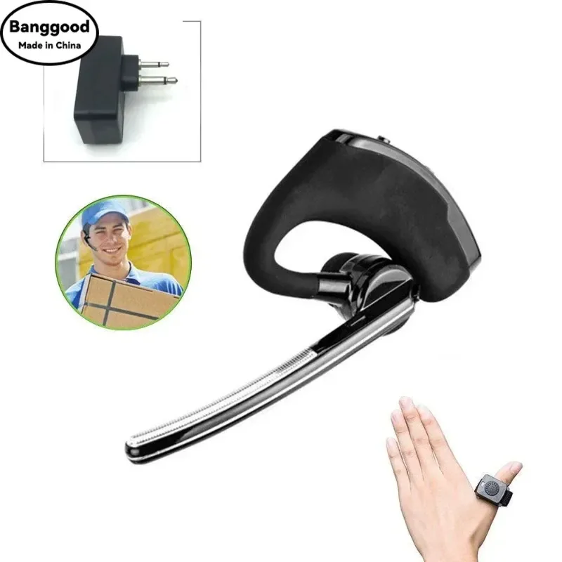 Wireless Walkie Talkie Bluetooth PTT Mic Headset For Motorola EP450 GP88 CP040 CP140 XT420 XT460 DTR2430 Vimoto V6 V8 V9S HB-6A