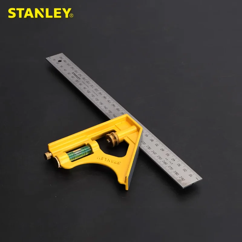 

Stanley Professional Combination Square Combined Steel Durable Square Angle Ruler With Spirit Level Bubble 12" 300mm Anti-drop