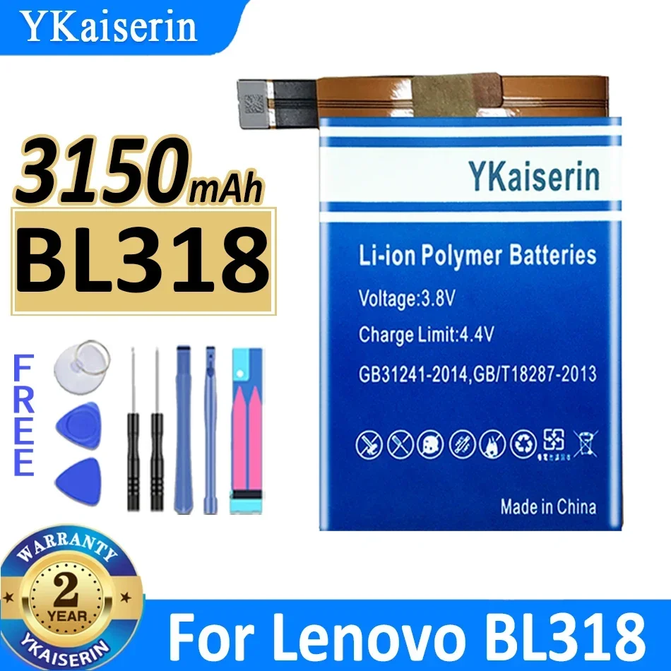 YKaiserin Battery for Lenovo Saver 2PRO 2 PRO L70081 Gaming Phone The Deliverer Esports Phone BL 316 BL 318 Battery